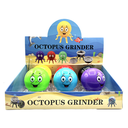 Funny LED Octopus 50mm Grinder - 6ct