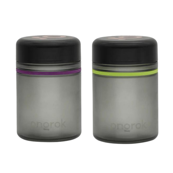 Ongrok 500ml Frosted Gray Childproof Jars - 2ct