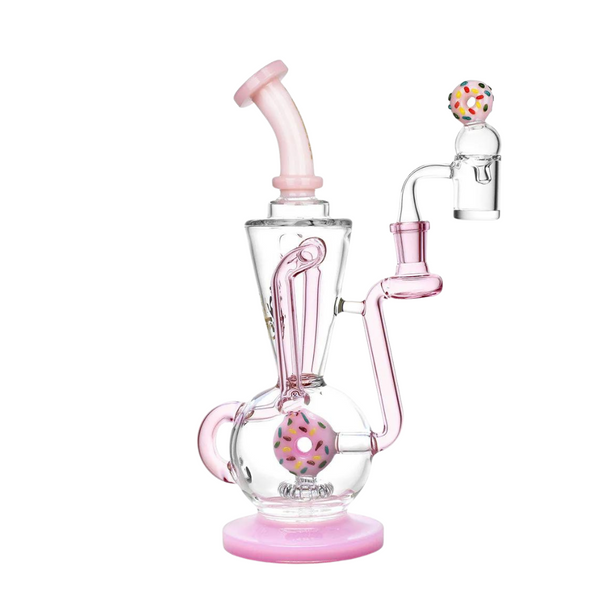 10.75" Pulsar Delectable Donut Recycler Dab Rig Kit - Assorted Colours