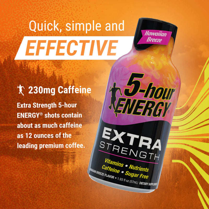 O Hawaiian Breeze Flavor Extra Strength 5-hour ENERGY Drink