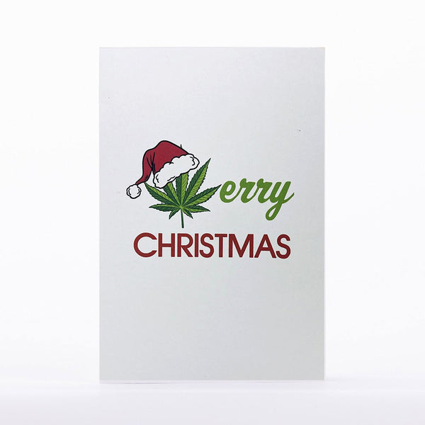 Intricate Greetings | Cannabis Leaf 3D Pop-Up Holiday Card Holiday · Anniversary Intricate Greetings Merry Christmas