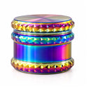 59mm 4-Piece Rainbow Diamond-Cut Zinc Alloy Grinder – 6-Piece Display Display Pack Super Supplys Inc