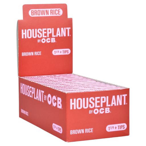 OCB Houseplant Brown Rice 1 1/4 Rolling Papers & Tips - 24ct