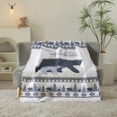 Lodge Collection Bear Design Reversible Throw Quilt [6100] Blanket Canadian Distributor Bear Venture