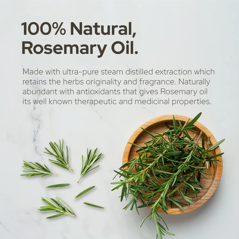 O Plant of Life | Rosemary Essential Oil for Aromatherapy Hair, Skin, & Nails