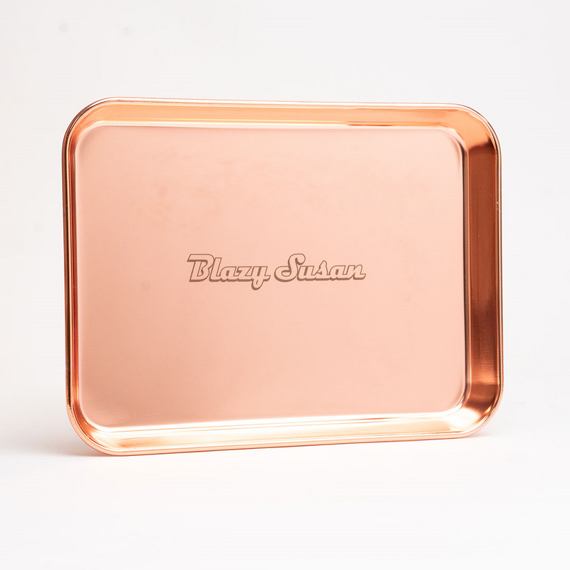 O Blazy Susan | Pink stainless steel tolling tray