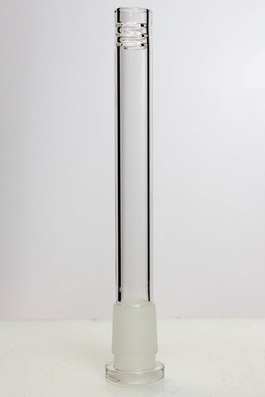 Glass open ended 6 slits downstem-5 1/2 inches - One Wholesale