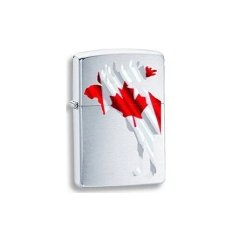 O Zippo 67674 Moose Wcanada Flag 32145