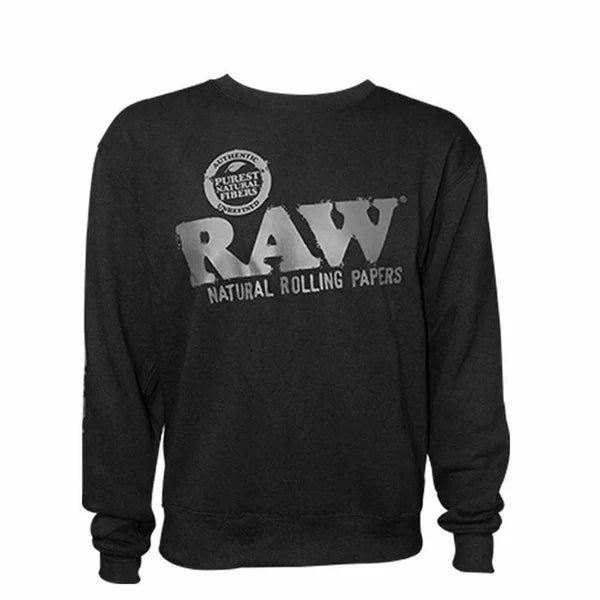 O RAW Crew Neck Blackout Sweatshirt