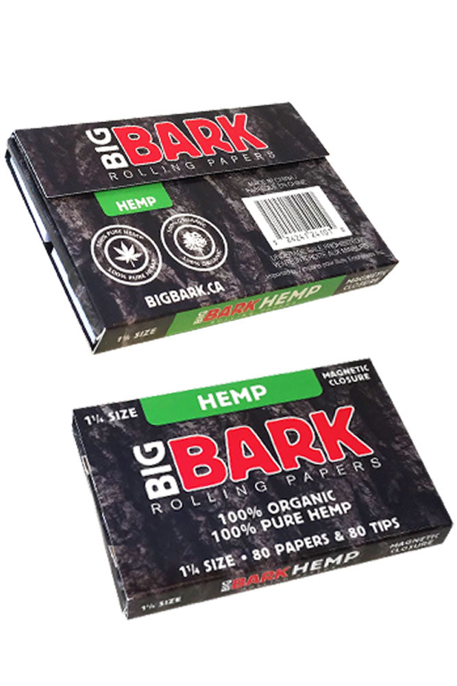 BigBark Organic Hemp Rolling paper- - One Wholesale