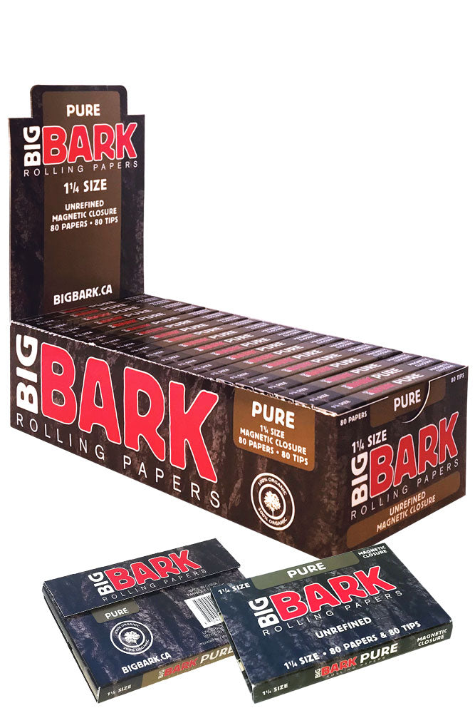 BigBark Organic Pure unrefined Rolling paper- - One Wholesale