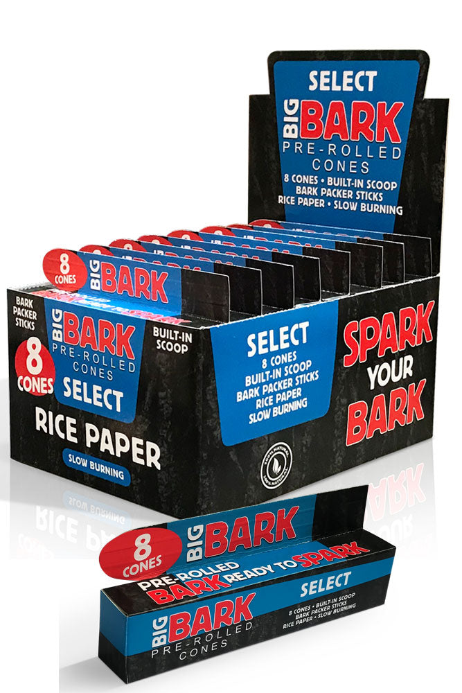 BigBark Slow burning rice Pre-rolled Cones- - One Wholesale