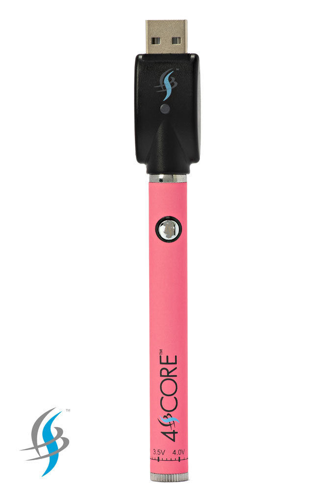 350 mAh Twist Control Vape Battery with USB charger-Pink - One Wholesale