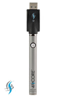 4 Score | 350 mAh Twist Control Vape Battery with USB charger 510 Battery 4SCORE™ Silver