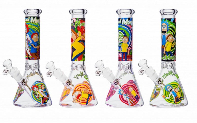 SC OG Original 10" Rick and Morty Bongs Assorted Designs