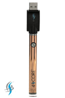 4 Score | 350 mAh Twist Control Vape Battery with USB charger 510 Battery 4SCORE™ Rose Gold