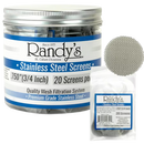 Randy’s® | 0.750" Stainless Steel Screens – Jar of 20 (36 Jars / 720 Screens Total) Metal Screen LEHIGH WHOLESALE