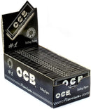 OCB Black Single Wide Premium No.1 rolling papers 50 booklets
