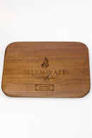Walnet King sized rolling tray Model 4 Tray Illuminate Cannabis Co.