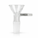 Clear Thick Glass Bowl – 14mm Joint, Round Handle (Pack of 100) Bowl · Popper 777 Smoke