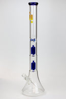 23" Infyniti Dual tree arms 7 mm glass water bong Glass Bong ONE Blue