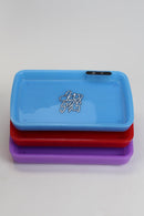 Acid Secs LED Rolling Tray with Grinding Pad Tray Acid Secs Productions Inc. Blue