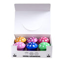 3 Parts 60mm Mushroom Plastic Grinder Box of 6 [SMJL-010] Display Pack Canadian Distributor