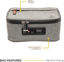 Herb & Mary | Smell Proof Accessories Storage Stash Case w/Integrated Combo Lock (Medium) Pouch Herb & Mary