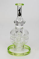 6" Genie Double glass recycle rig with shower head diffuser Glass Rig ONE
