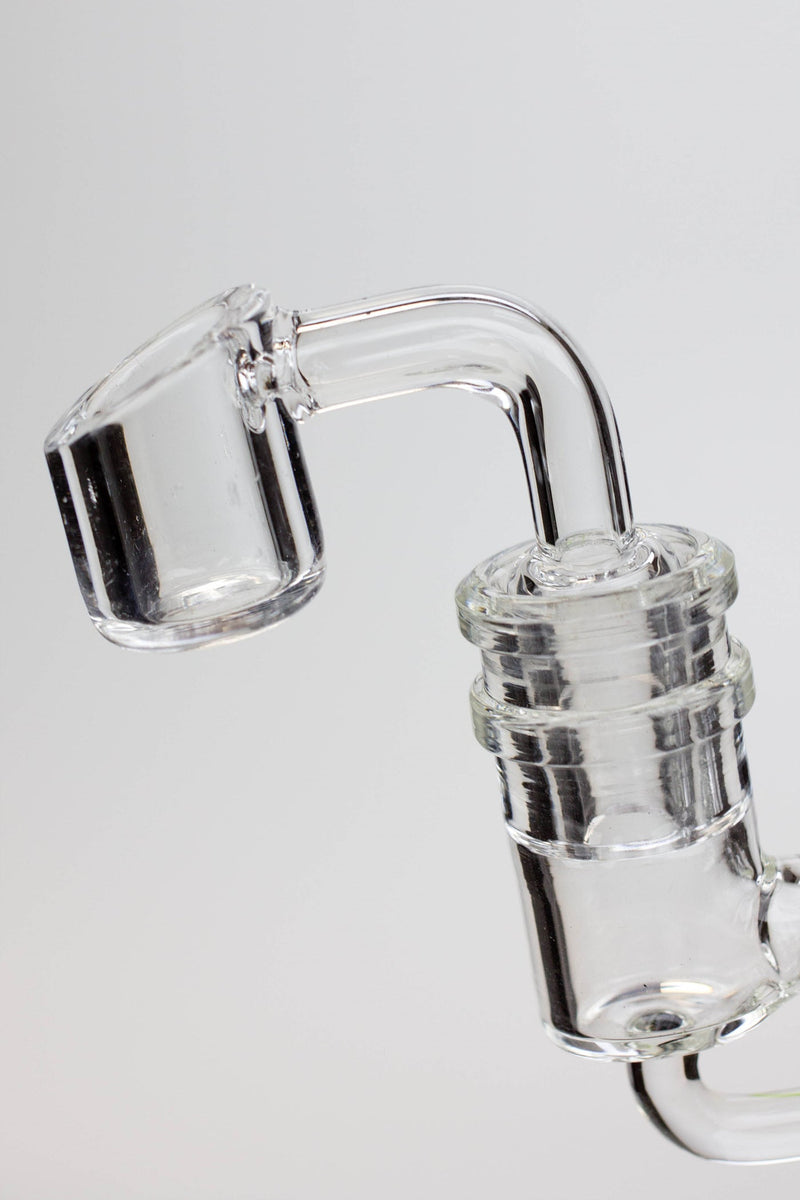 6" Genie Double glass recycle rig with shower head diffuser- - One Wholesale