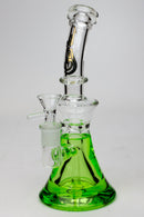 9" GENIE Shower head glass beaker bong with liquid cooling freezer Glass Bong ONE Green