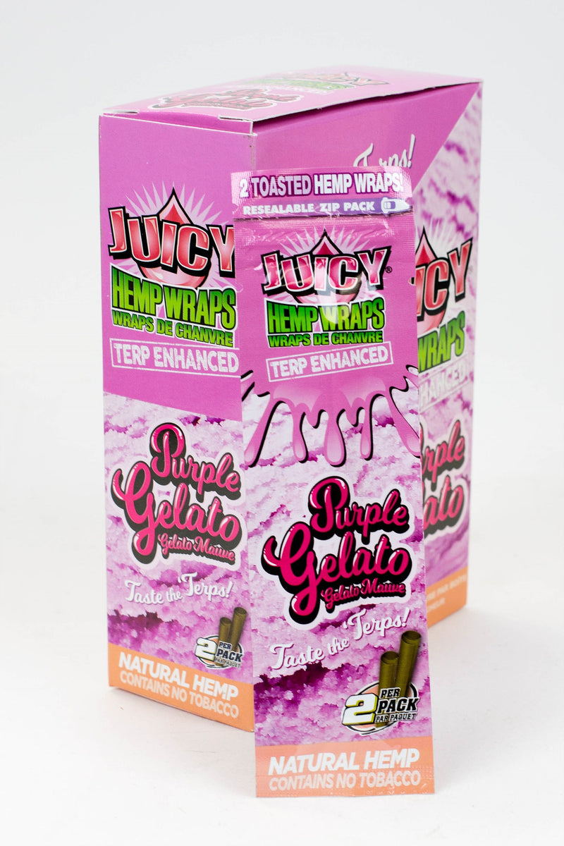 Juicy Jay's Hemp Wraps New flavors-Purple Gelato - One Wholesale