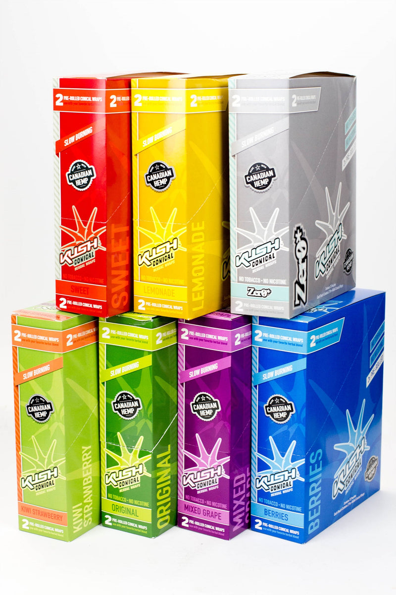 KUSH® CONICAL HERBAL WRAPS- - One Wholesale