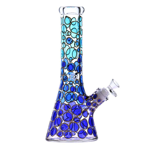 13" Nice Glass Color Dots Beaker