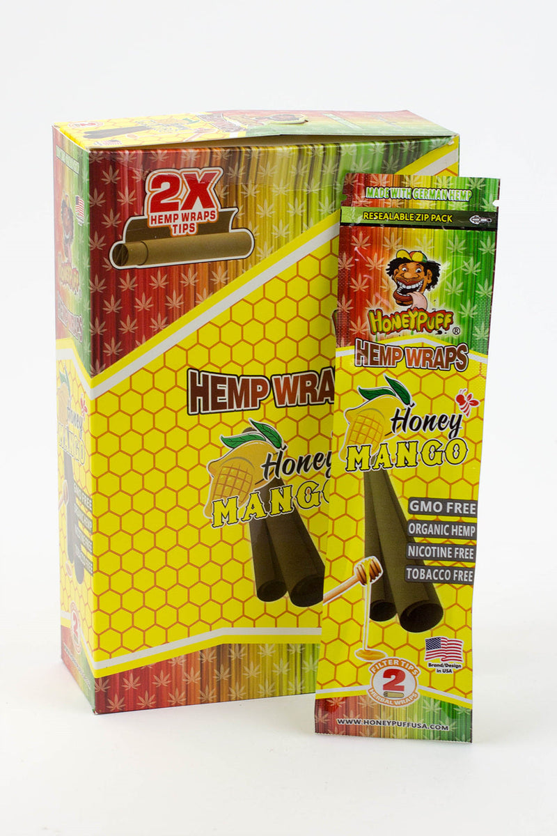 HONEYPUFF Fruit Flavored Hemp Wraps-Mango - One Wholesale