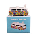 RETRO VINTAGE BUS PIPE - COLORFUL FLOWER BURST DESIGN Ceramic Pipe Roast and Toast Gifts