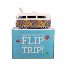 RETRO VINTAGE BUS PIPE - COLORFUL FLOWER BURST DESIGN Ceramic Pipe Roast and Toast Gifts