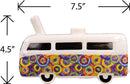 RETRO VINTAGE BUS PIPE - COLORFUL FLOWER BURST DESIGN Ceramic Pipe Roast and Toast Gifts