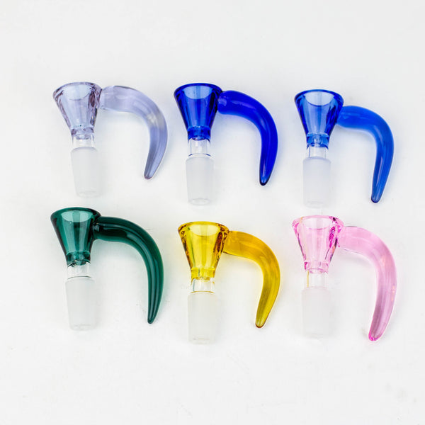 Color Thick bowl with horn handle- - One Wholesale