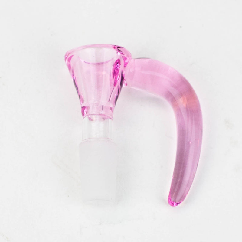 Color Thick bowl with horn handle-Pink - One Wholesale