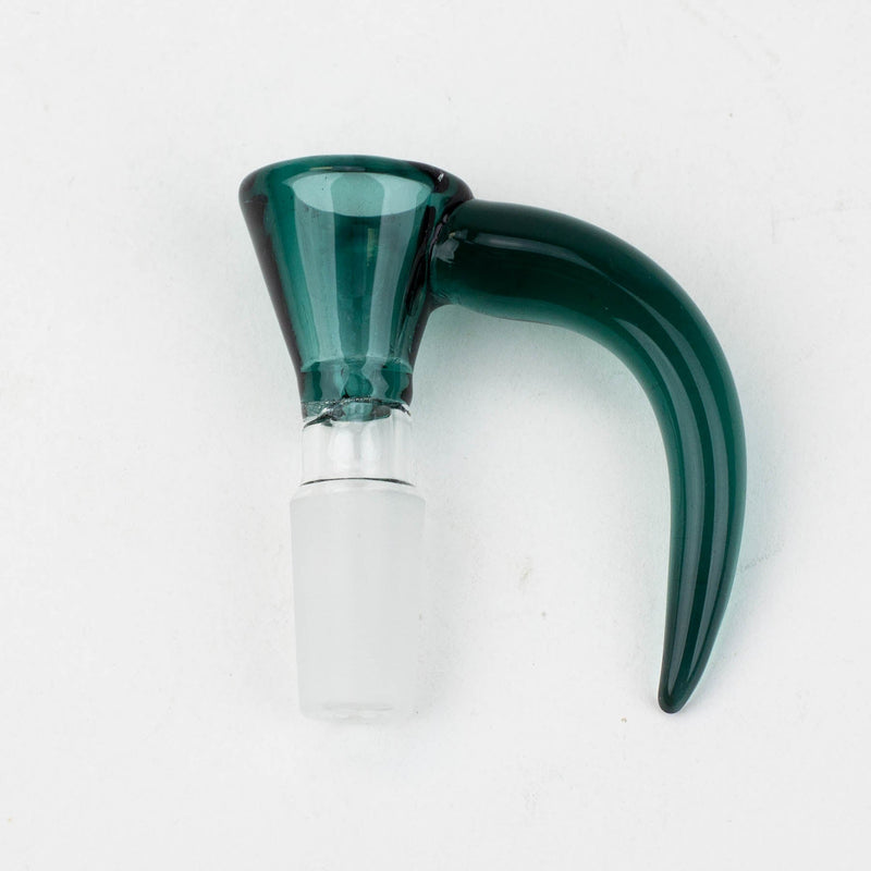 Color Thick bowl with horn handle-Teal - One Wholesale