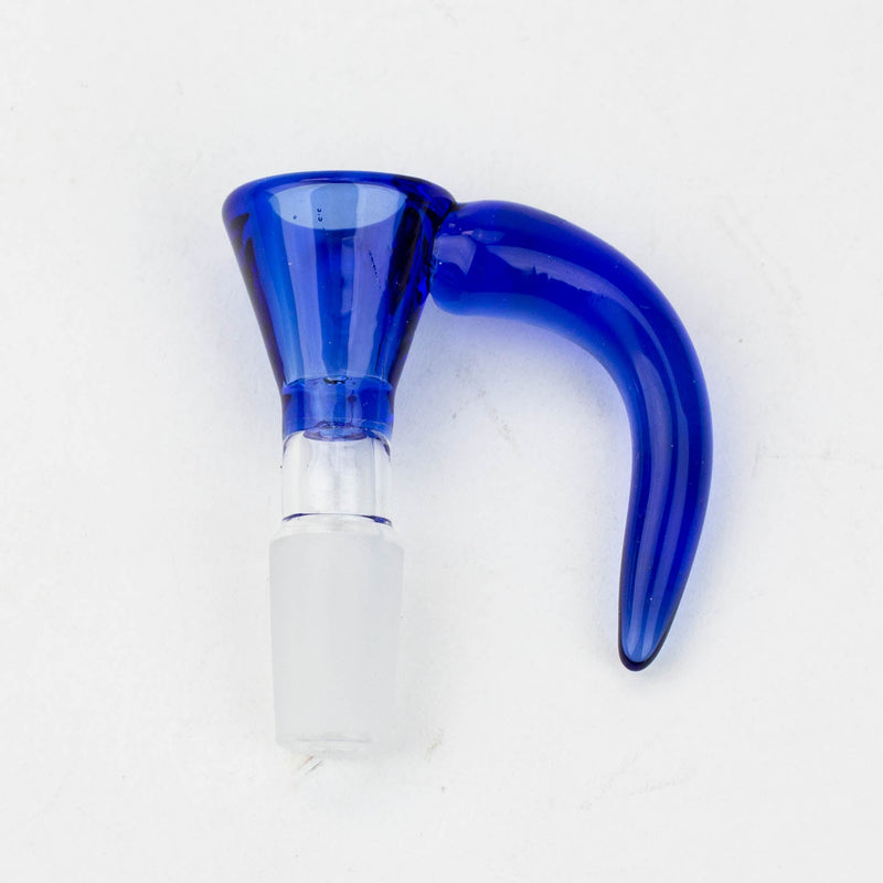 Color Thick bowl with horn handle-Blue - One Wholesale