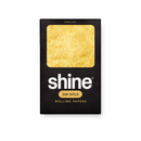 Shine | King Size 24K Gold Sheet - 12 Packs King Size Shine Papers Box of Single King Sheets