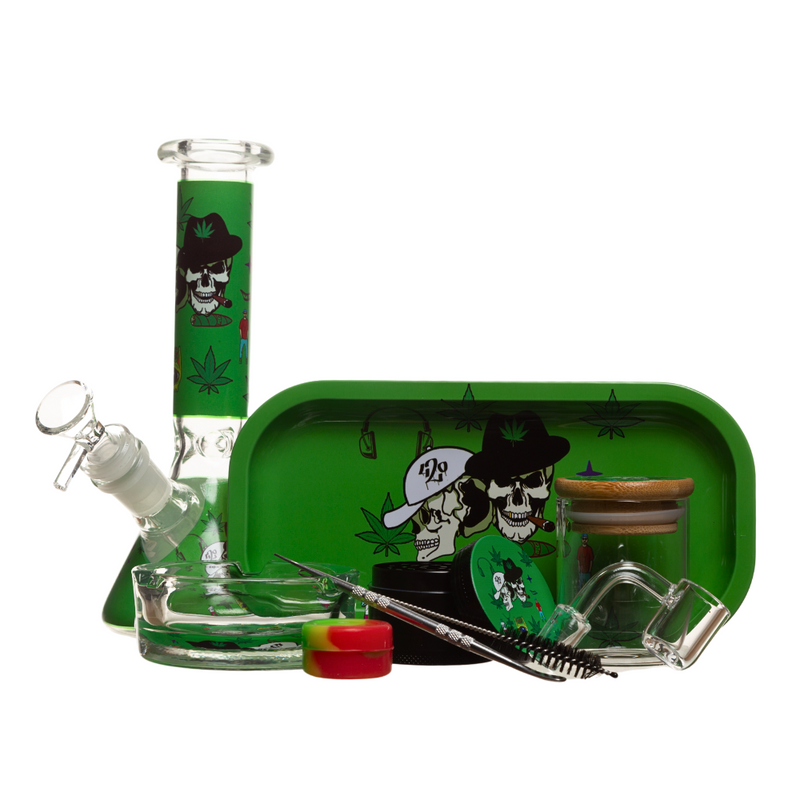 8" Fancy Glass Bong Kit