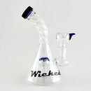 Wicked | 6" Swirl Dab Rig Glass Bong Super Supplys Inc Blue