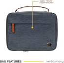 Herb & Mary | Smell Proof Accessories Storage Stash Case w/Integrated Combo Lock (Large) Pouch Herb & Mary