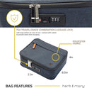Herb & Mary | Smell Proof Accessories Storage Stash Case w/Integrated Combo Lock (Large) Pouch Herb & Mary
