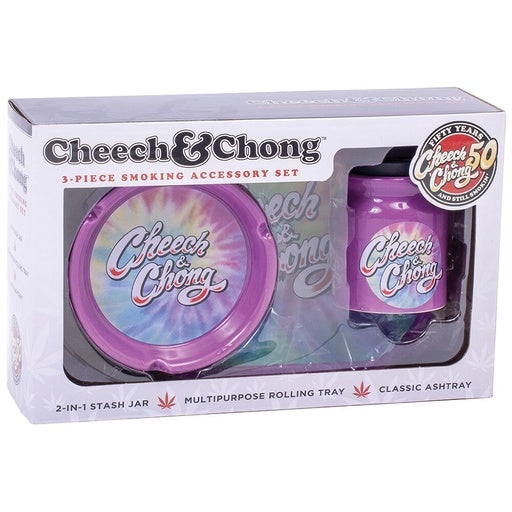 Cheech & Chong Purple Tie Dye Lover's 3-Piece Gift Set