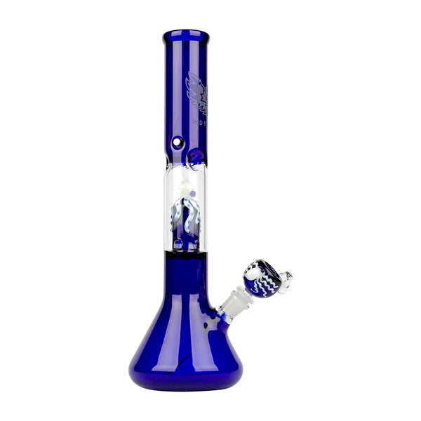 SC Red Eye Glass 17" Octopus Perc Beaker Bong