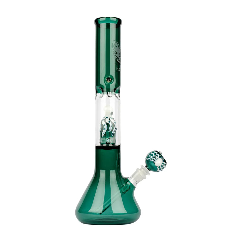 SC Red Eye Glass 17" Octopus Perc Beaker Bong